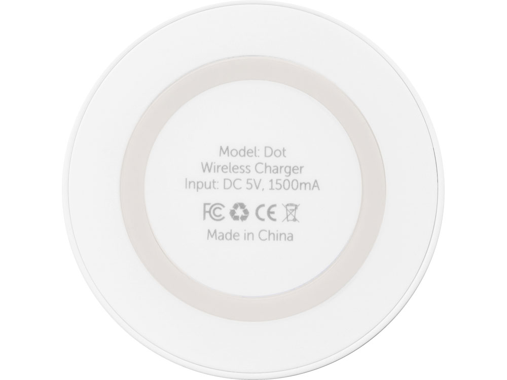Беспроводное зарядное устройство Dot, 5 Вт, белый-4