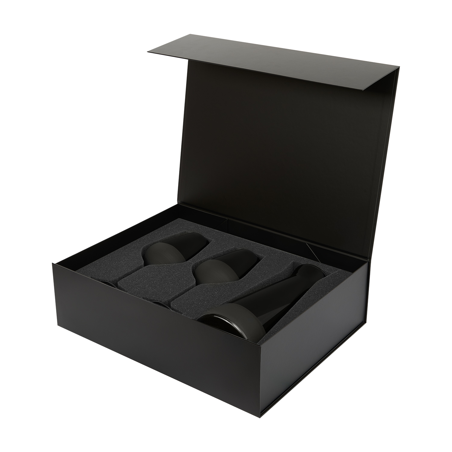 Подарочный набор декантер + 2 бокала для вина Black Edition в черной коробке-2