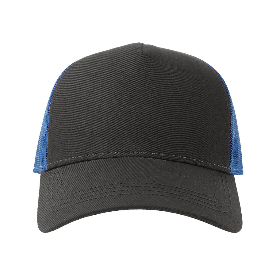 Бейсболка RAPPER COTTON-S, 5 клиньев, пластиковая застёжка, тёмно-серый, синий-2