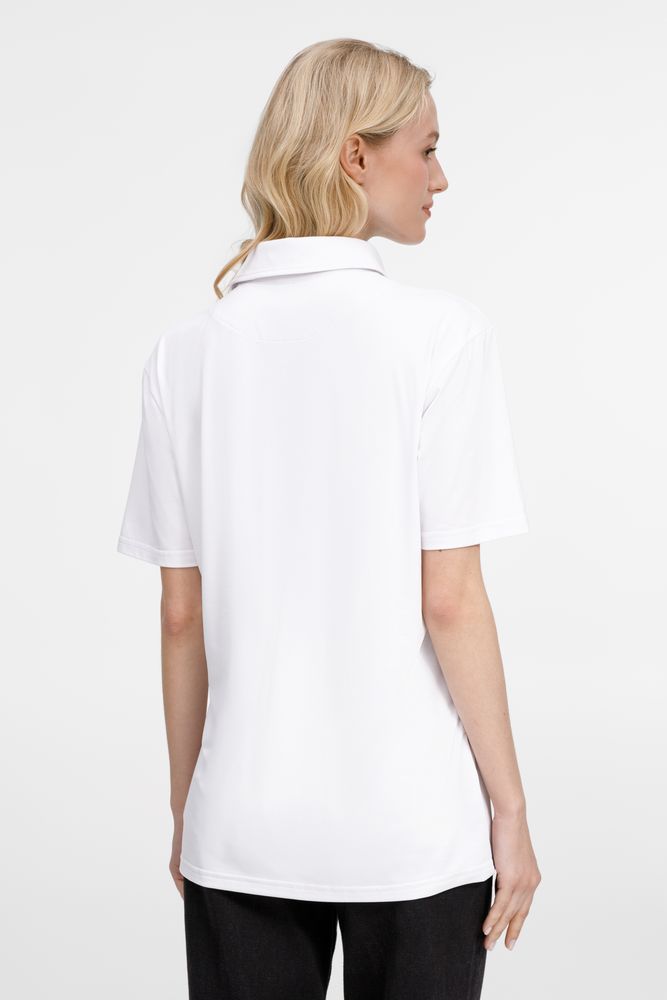 Рубашка поло унисекс Senti, белая-7