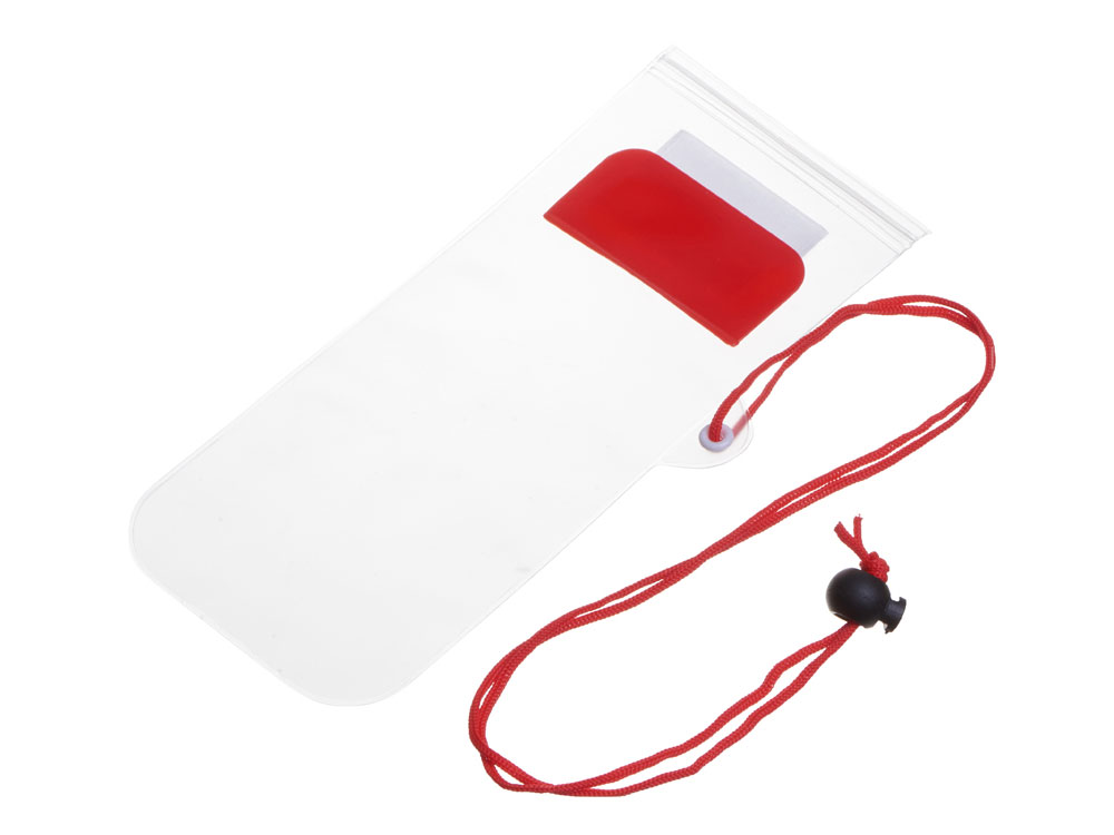 Влагостойкий чехол Repel, красный прозрачный-0