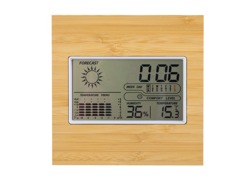 Метеостанция из бамбука Moscow Heat-1