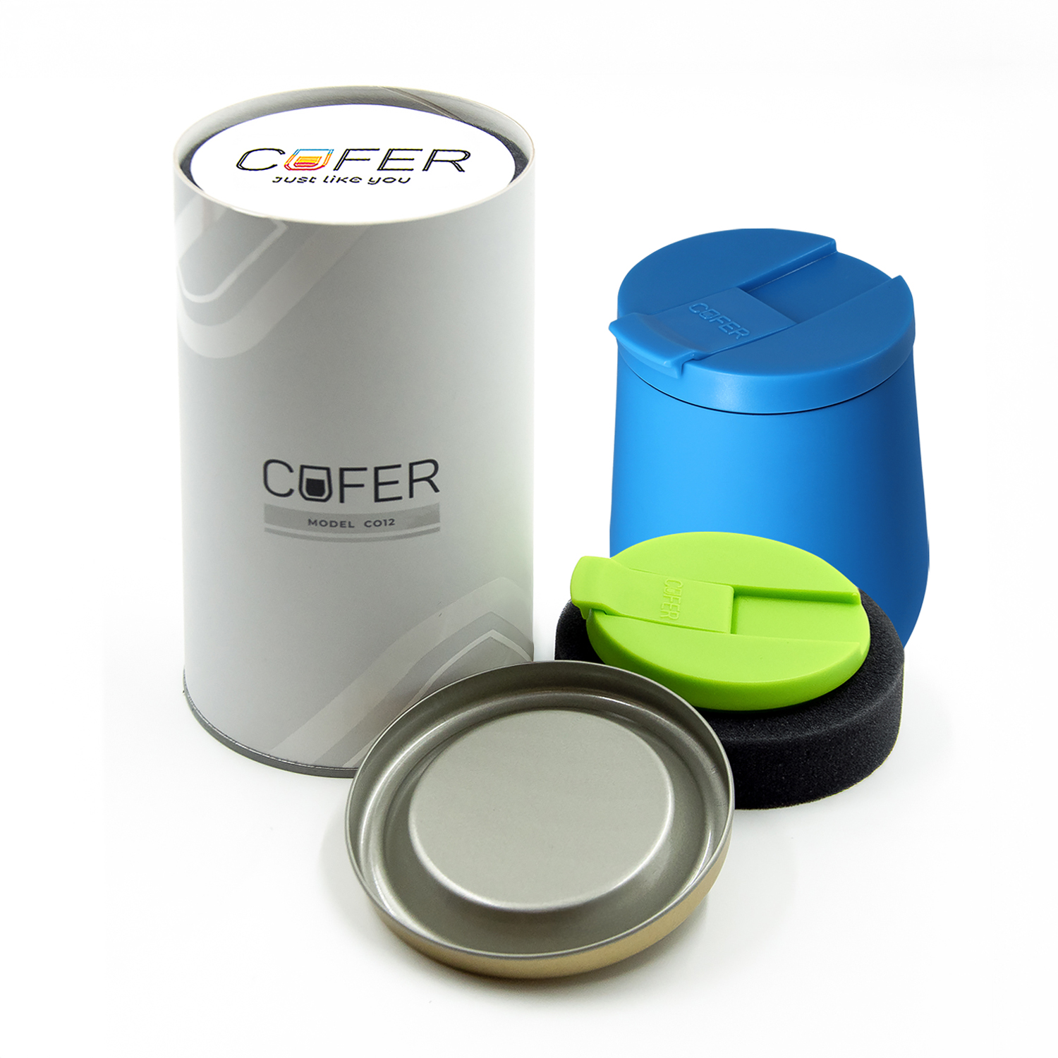 Набор Cofer Tube NEO DUO CO12s (М) grey (голубой с салатовым)-0