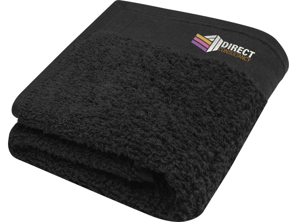 Хлопковое полотенце для ванной Chloe 30x50 см плотностью 550 г/м2, черный-3