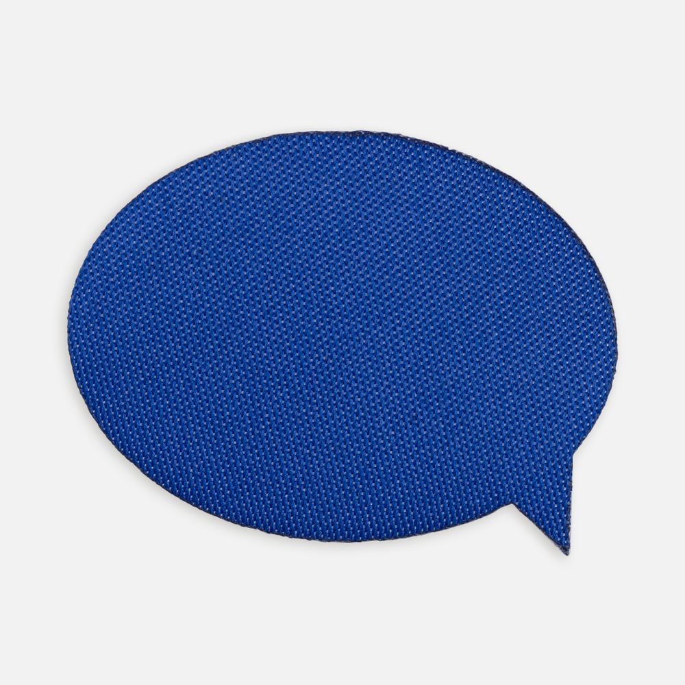 Наклейка тканевая Lunga Bubble, M, синяя-0