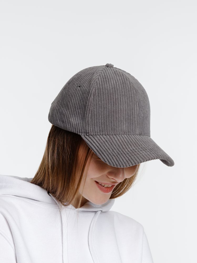 Бейсболка Soft Core, серая-7