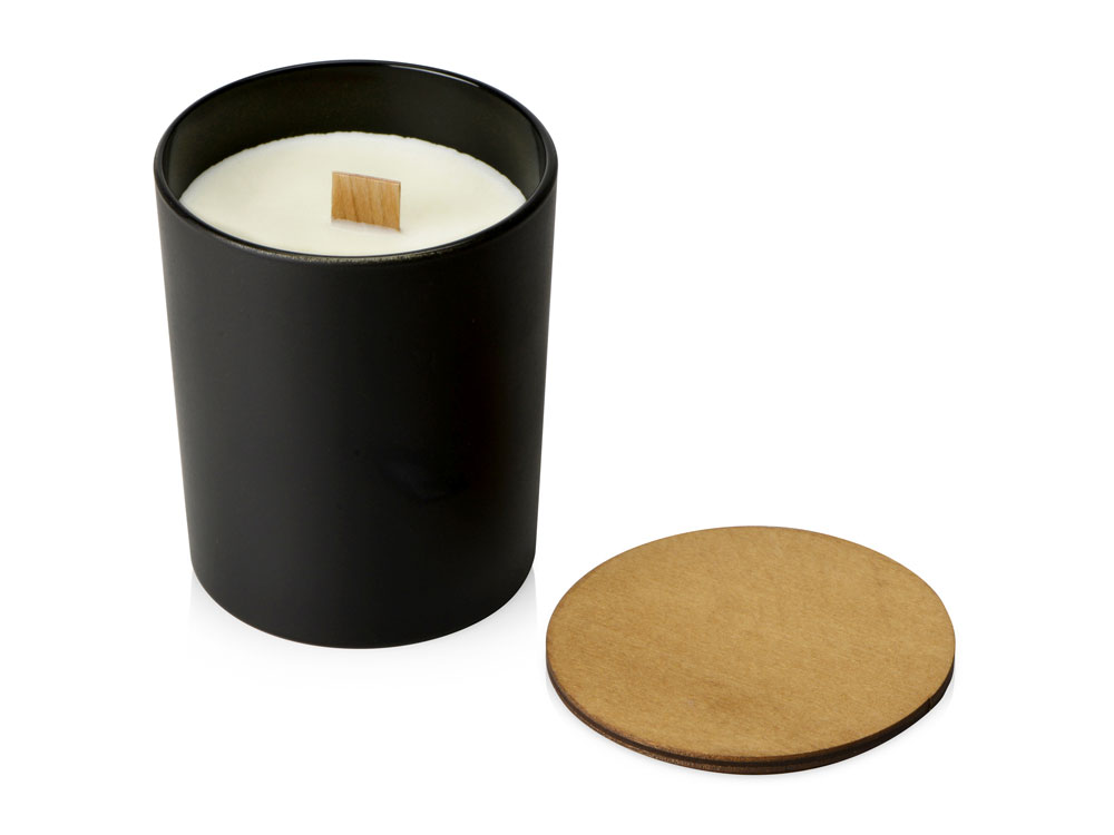 Свеча соевая ароматическая в стекле Niort, черная-1
