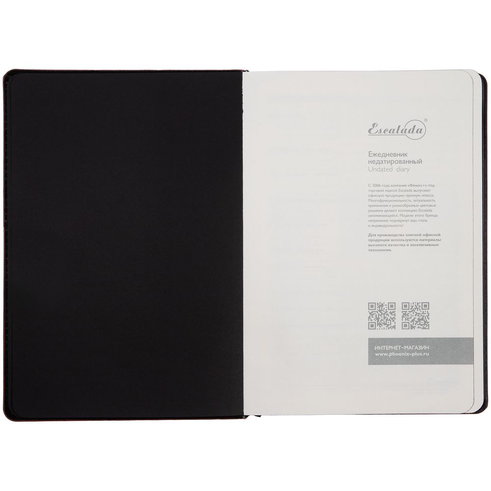 Ежедневник Alanis, недатированный, черный с фиолетовым-3