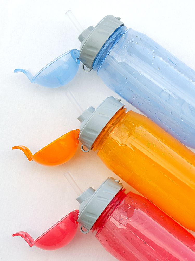 Бутылка для воды Aquarius, синяя-3