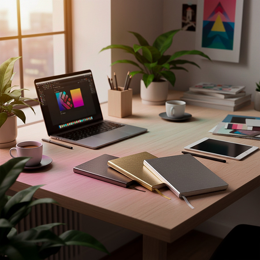 Бизнес-блокнот AURI, формат А5, бронзовый, блок в линейку, бронзовый-3