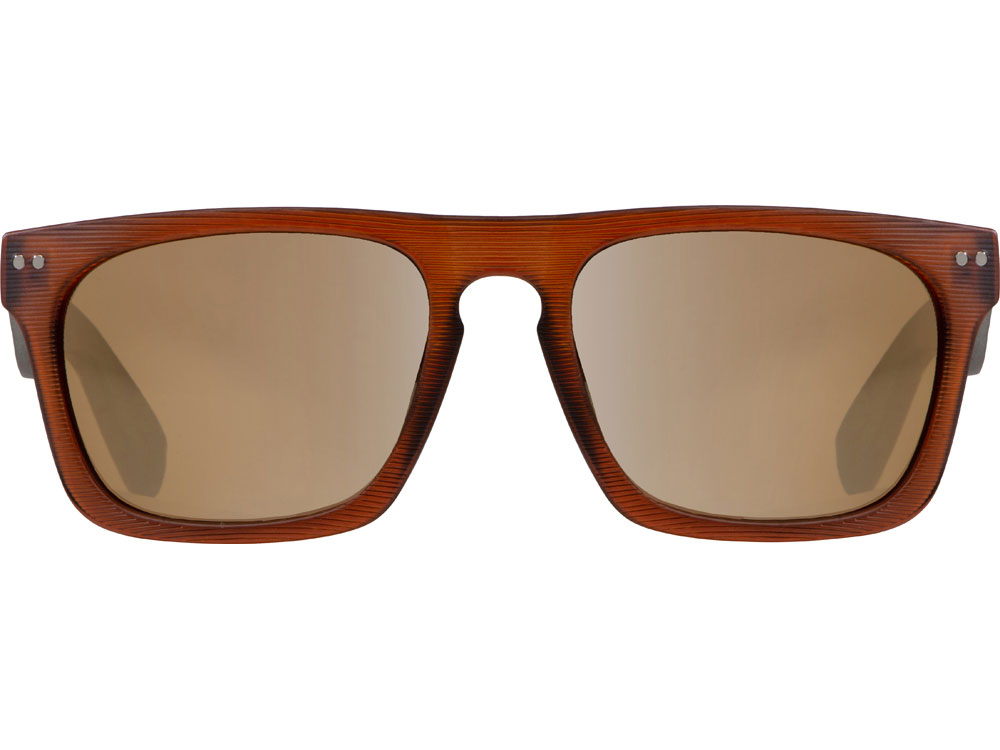 Очки из бамбука с зеркальными линзами Rockwood mirror, коричневый-1