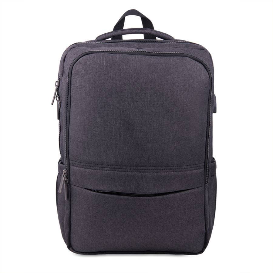 Функциональный рюкзак CORE с RFID защитой, тёмно-серый, голубой-8