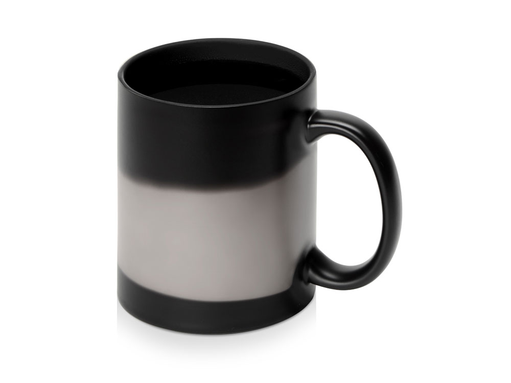 Кружка-хамелеон Surprise матовая, черный/черный-3