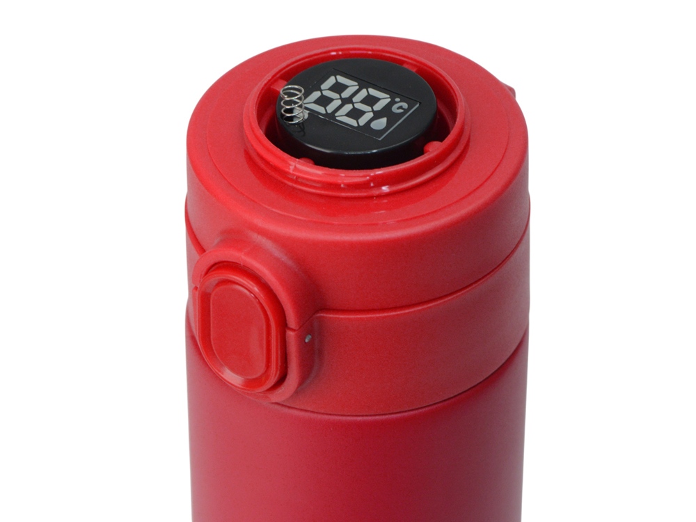 Вакуумная термокружка Waterline с медной изоляцией Bravo, 400 мл, тубус, красный-6