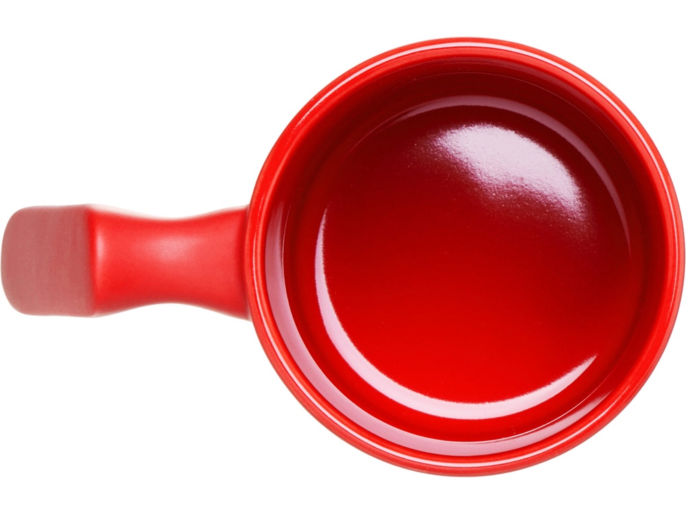 Кружка матовая с прямой ручкой Axio, 360 мл, красный-4
