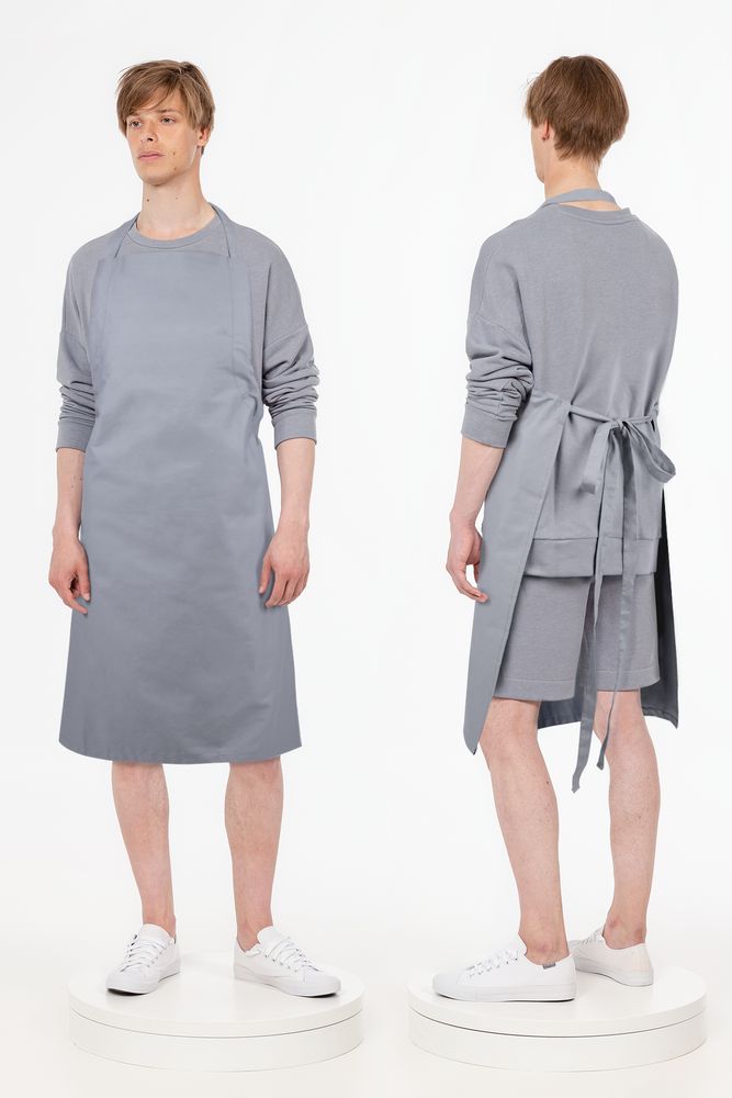 Фартук E1, серый-3