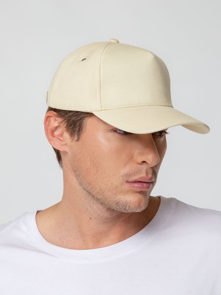 Бейсболка Standard, бежевая-5