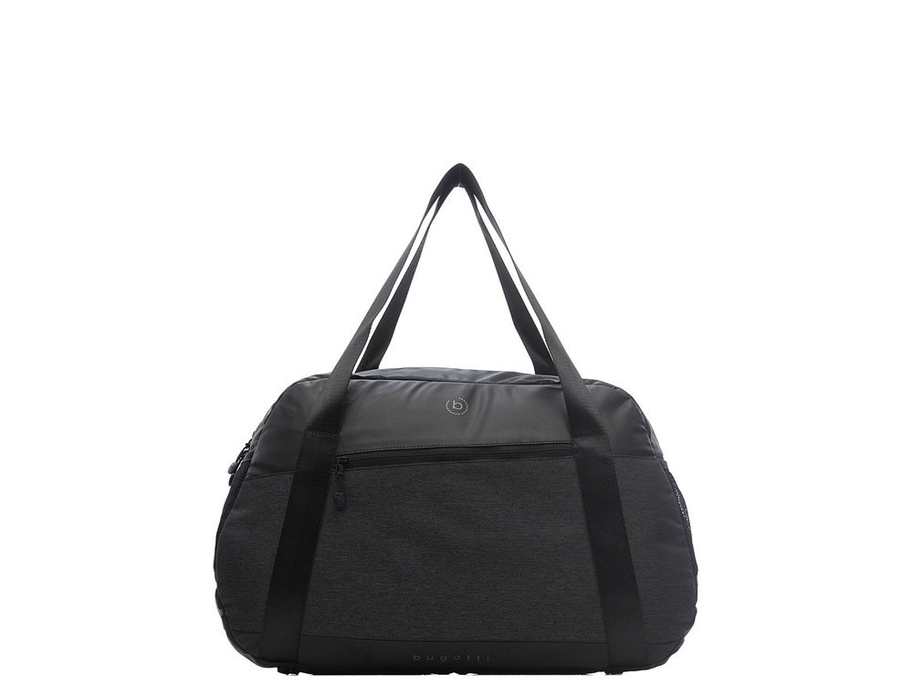 Сумка спортивная BUGATTI Universum 15'', графитовая, полиэстер меланж/тарпаулин, 54х14х33 см, 24 л-1