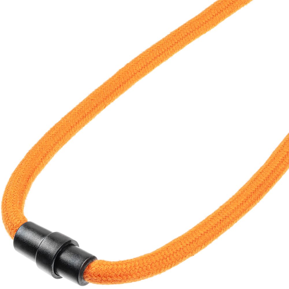 Шнурок для бейджа Tube Wood, оранжевый-2