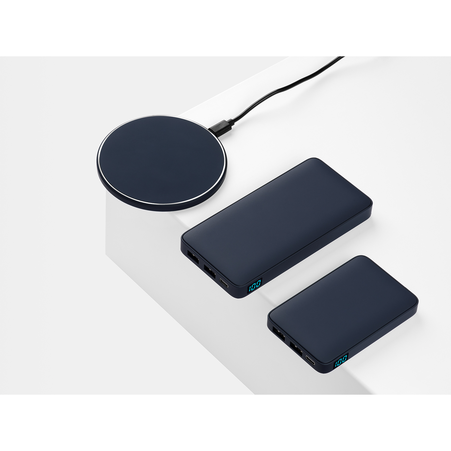 Внешний аккумулятор с подсветкой Анкор (Ancor) 5000 mAh, синий-9