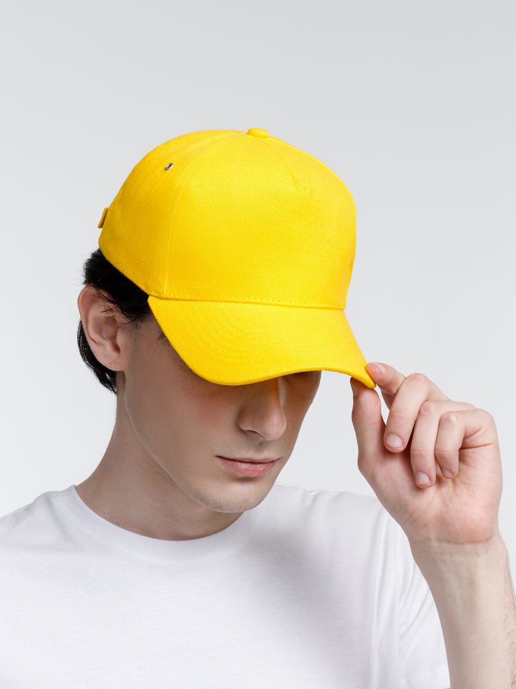 Бейсболка Standard, желтая-4