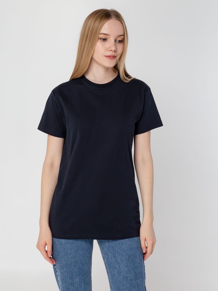 Футболка унисекс T-Bolka 160, темно-синяя-7