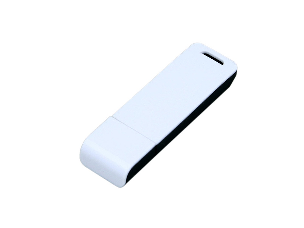 Флешка прямоугольной формы, оригинальный дизайн, двухцветный корпус, 32 Гб, черный/белый-2