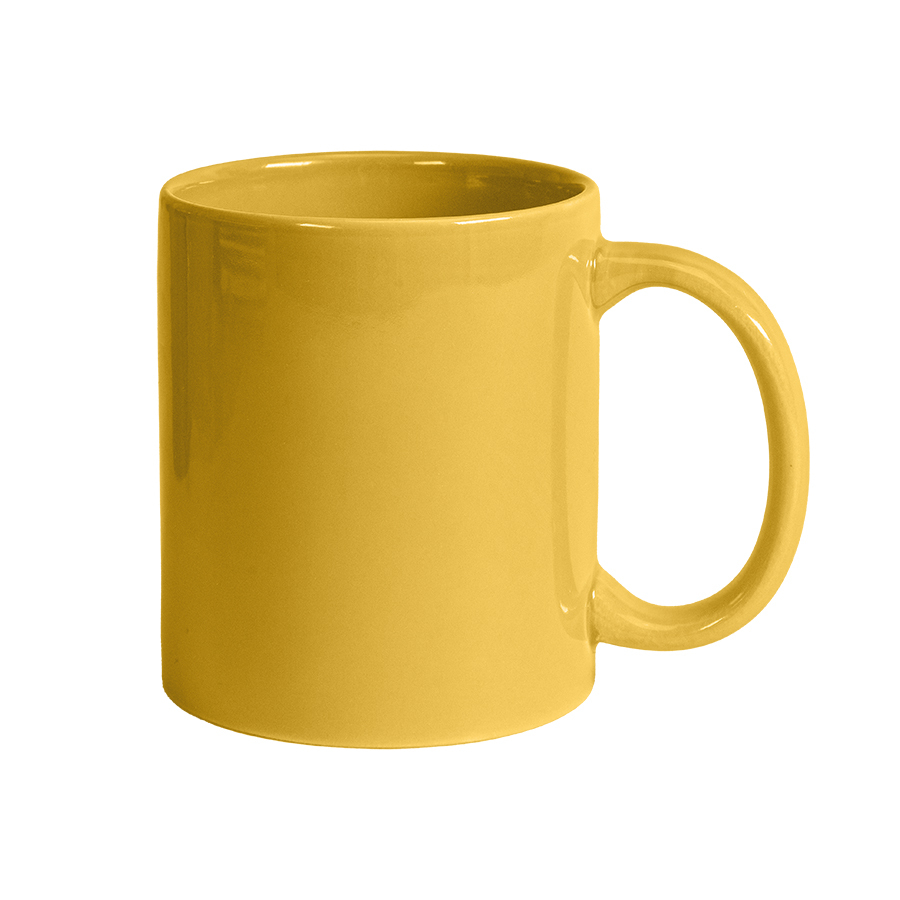 Кружка "DECOL" для деколи, 330 мл, d=82 мм, премиум, желтая, желтый-0