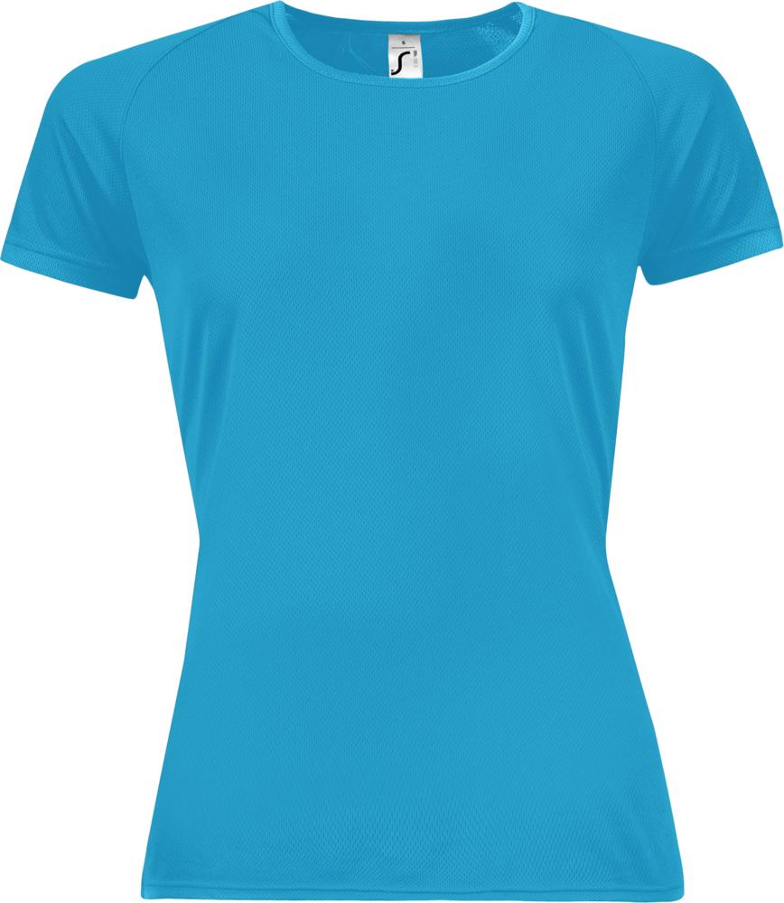 Футболка женская Sporty Women 140, бирюзовая-1