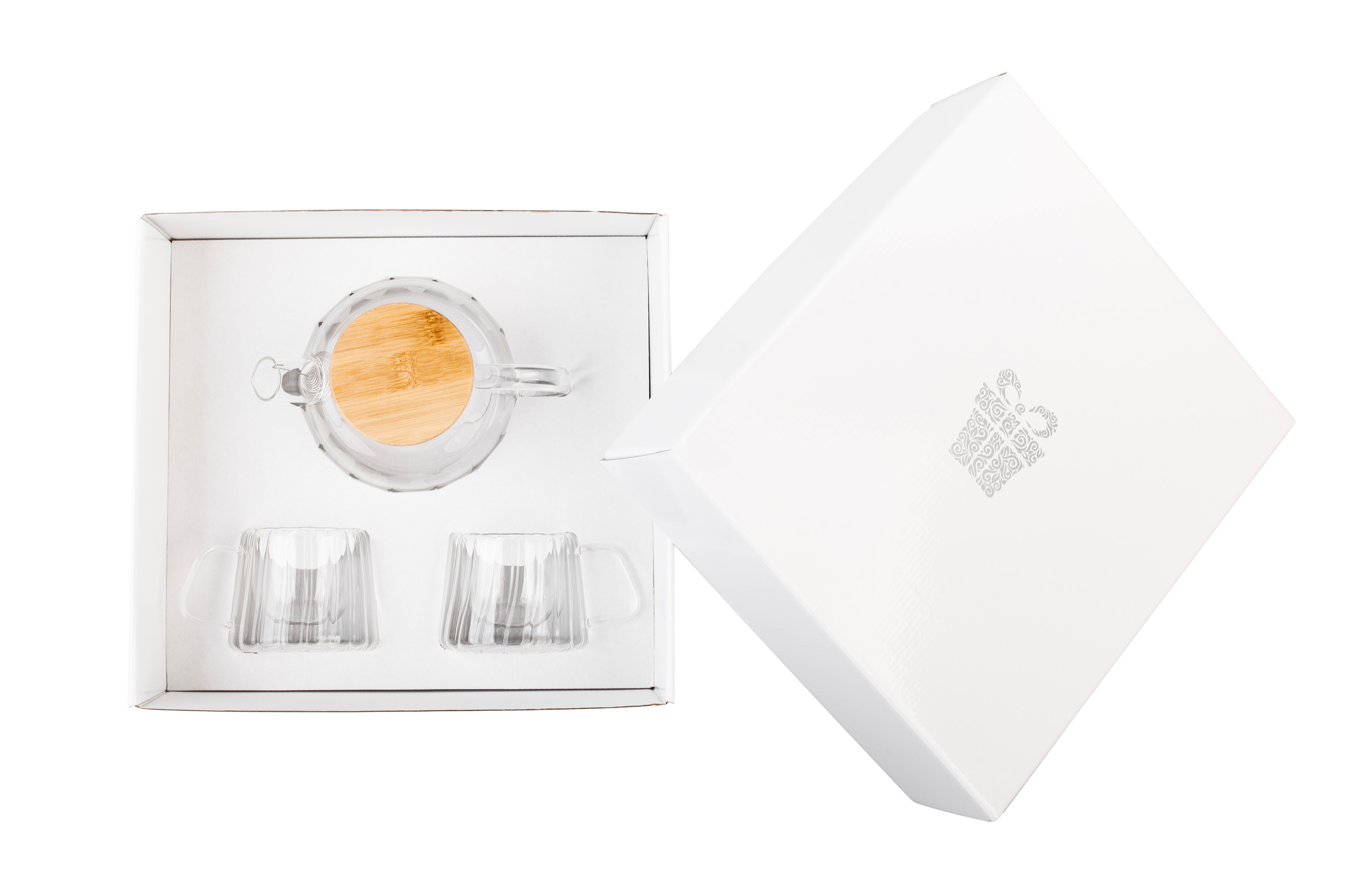 Набор подарочный "Чайные традиции" чайник, 2 кружки-3