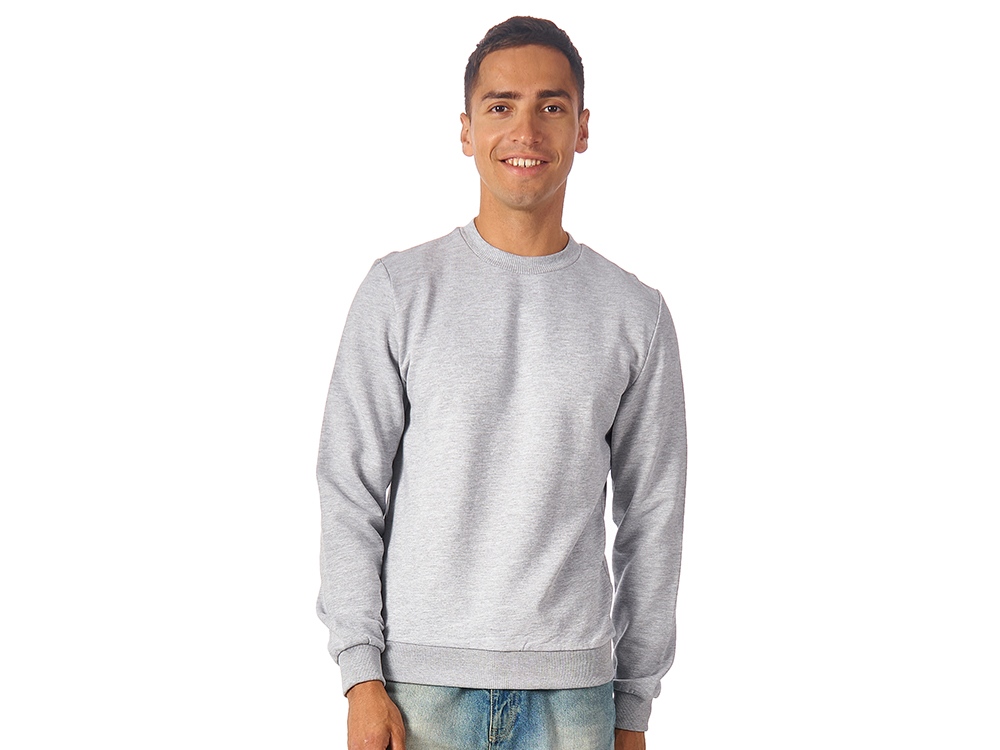 Свитшот Monaco унисекс, серый меланж-1