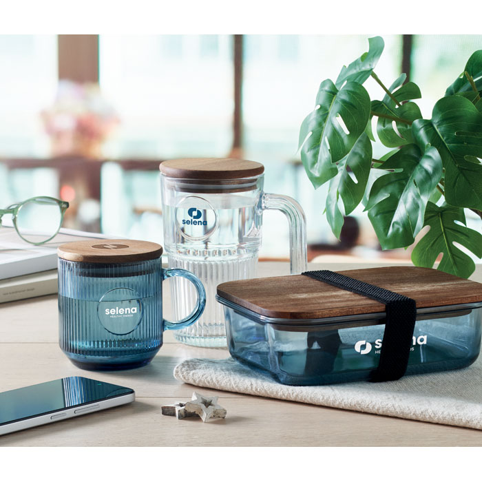 Кружка 300 мл, прозрачно-голубой-6