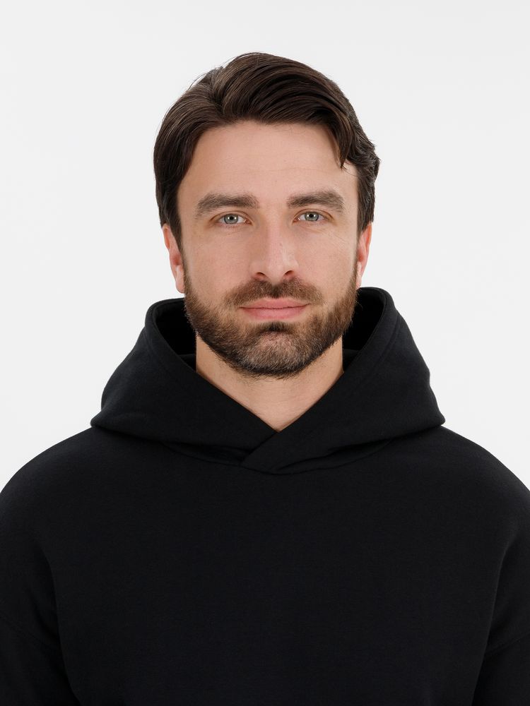 Худи оверсайз унисекс Snuggie, черное-4