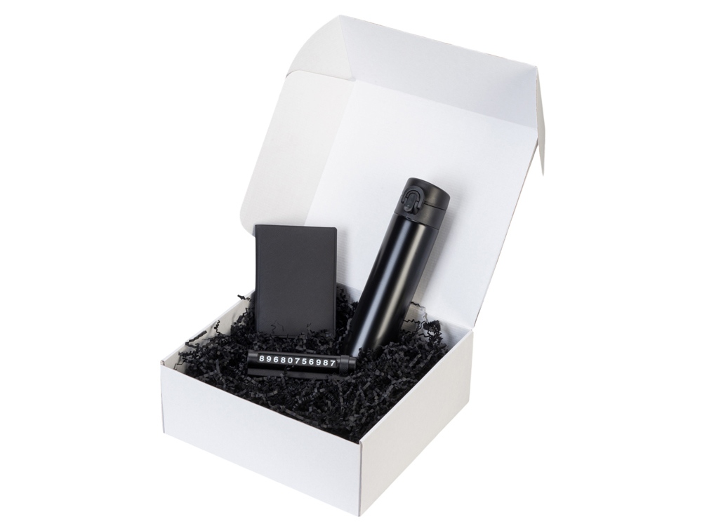 Подарочный набор Premier с термокружкой, парковочной визиткой и обложкой для документов-1