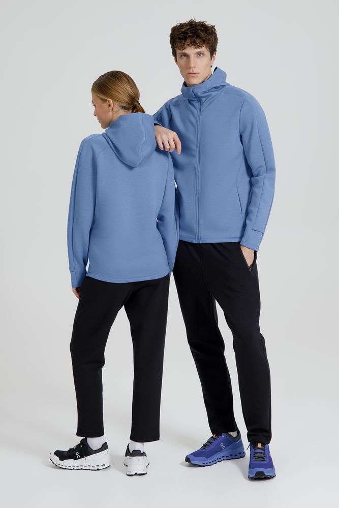 Куртка с капюшоном унисекс Begi, синяя-6