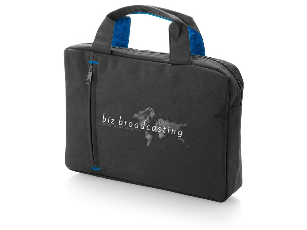 Сумка для документов Troit, серо-синий/ярко-синий-1