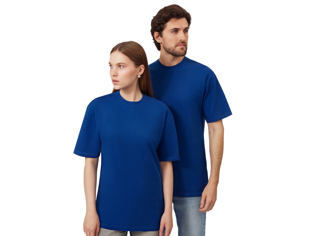 Футболка из френч терри Warsaw унисекс 220гр, кл. синий-0