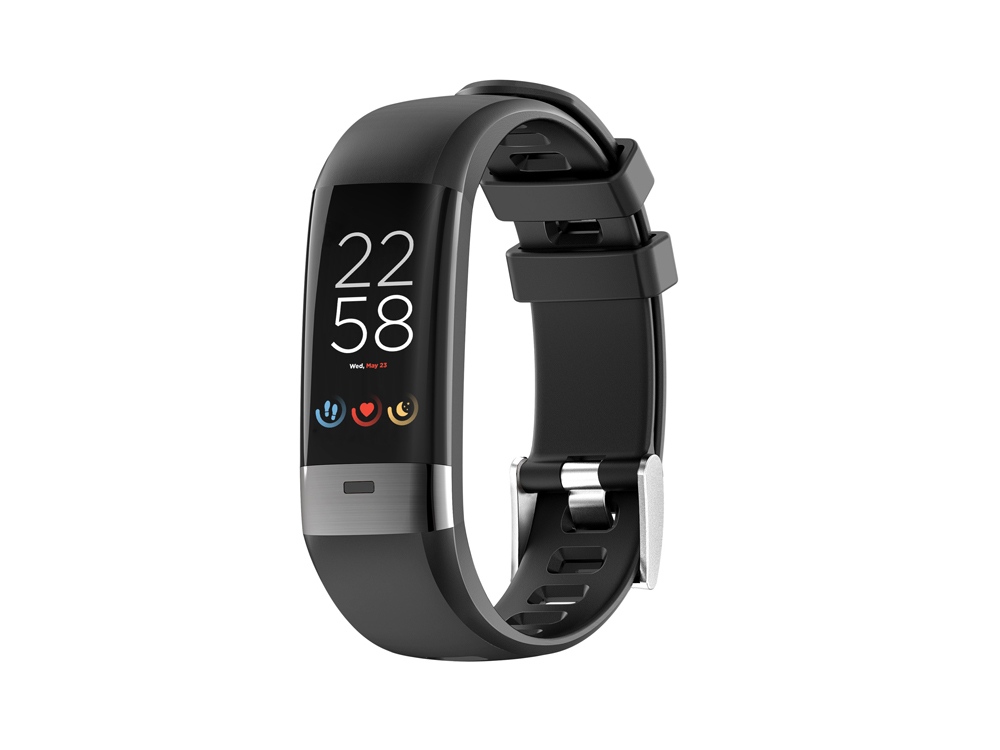 Фитнес-браслет с виртуальным тренером и измерением ЭКГ Canyon Smart Coach SB-75, IP67, черный-0