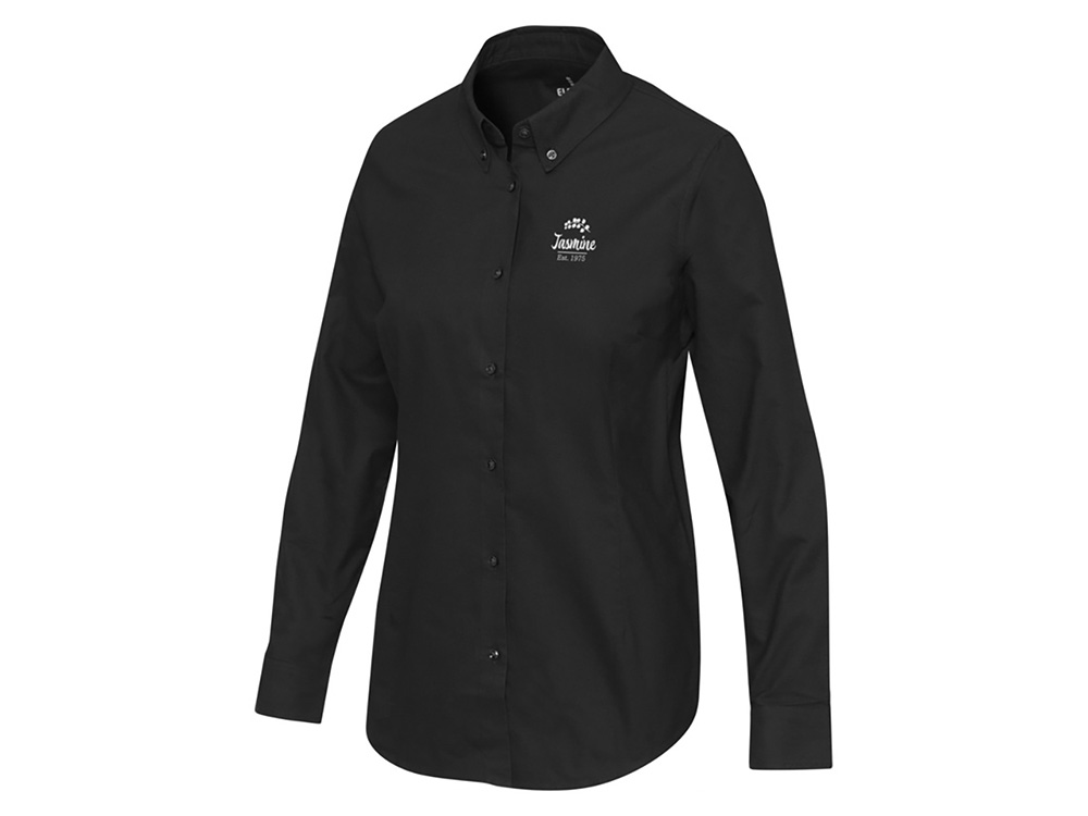 Sphene женская рубашка оксфорд - сплошной черный-4