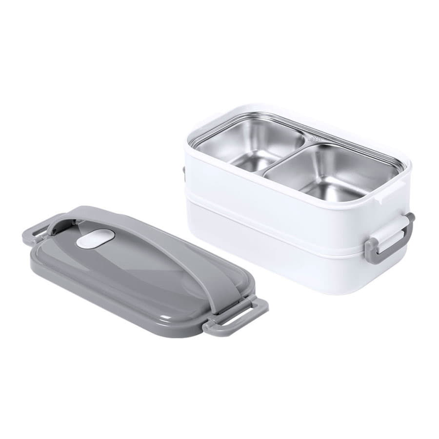 Термо ланч-бокс DIXER, 1700мл, белый, серый-1