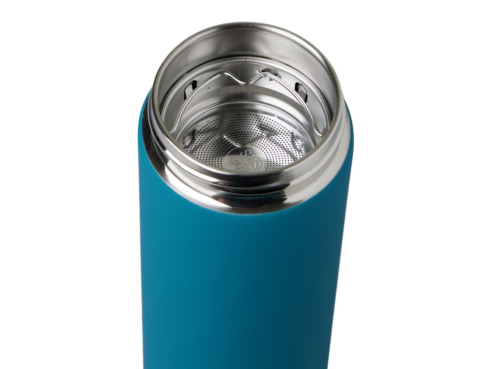 Термос Confident с покрытием soft-touch 420мл, индиго-7