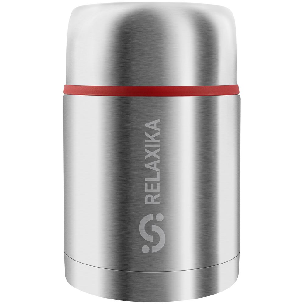 Термос для еды Relaxika 700, в чехле, стальной-2