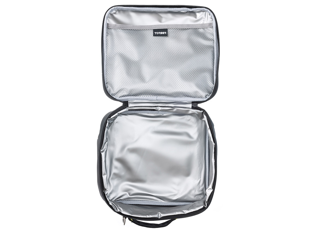 Термосумка для ланча TORBER, чёрный, полиэстер, 23 х 9 х 27 см-5