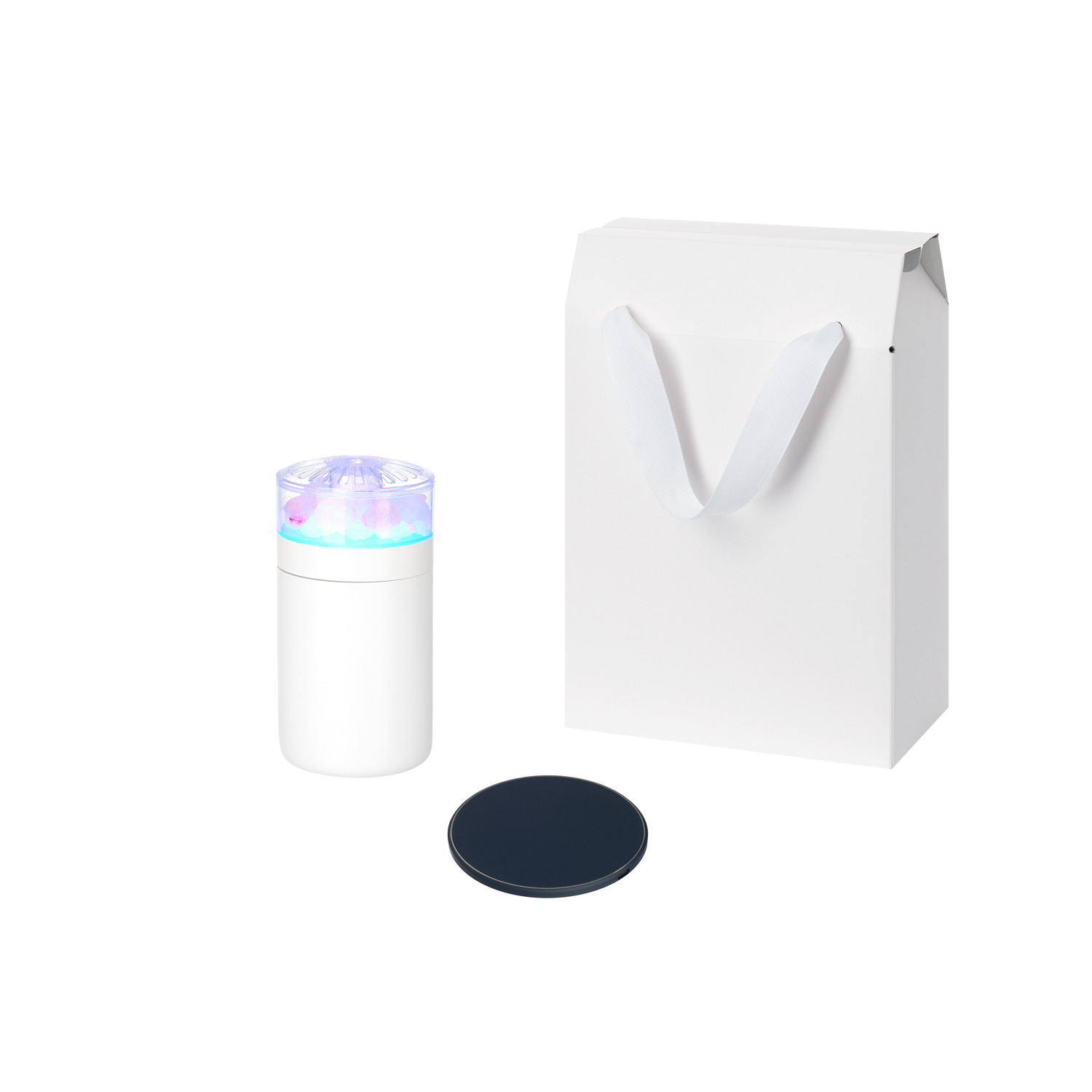 Подарочный набор Crystal, Auris, синий (увлажнитель воздуха, зарядное устройство)-0