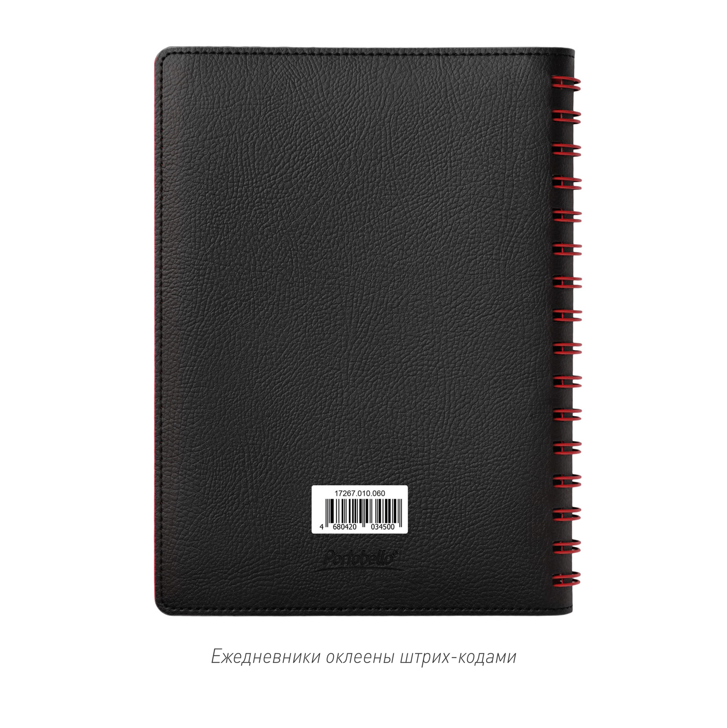 Ежедневник Vista недатированный, черный/красный-14