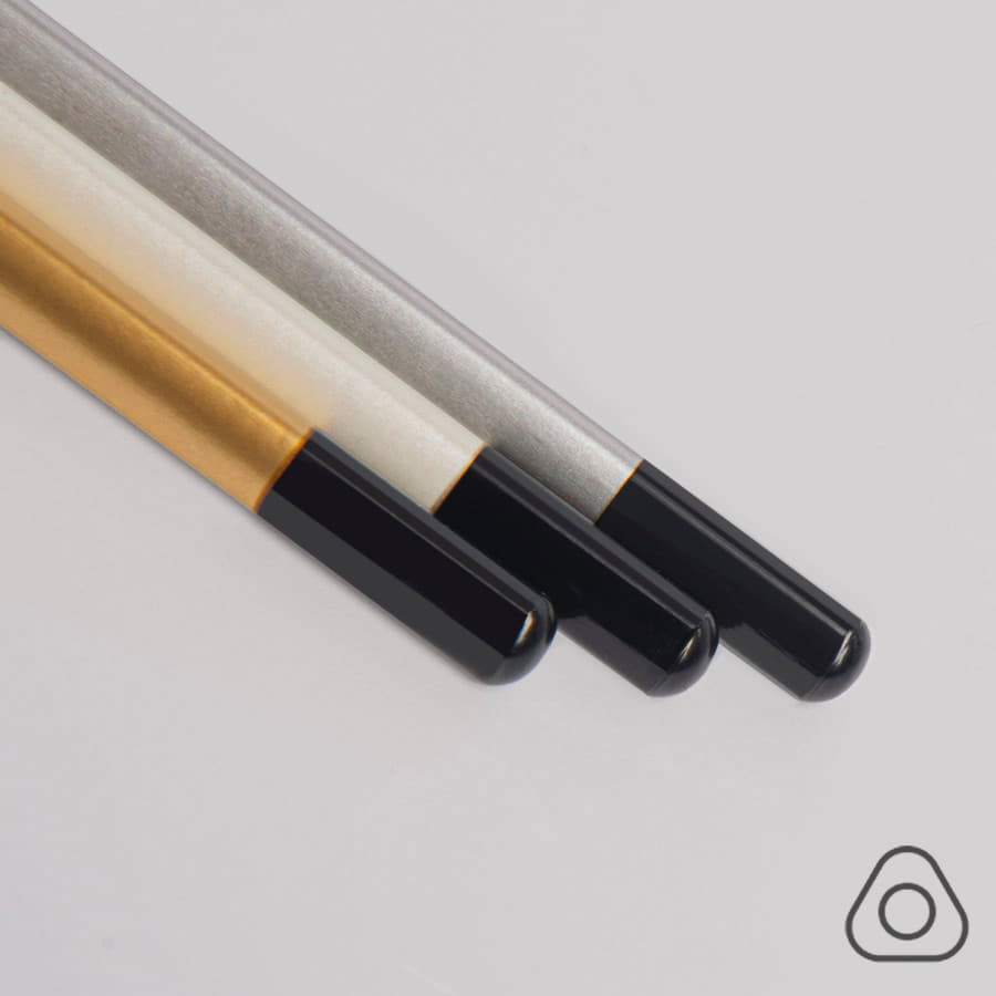 Карандаш чернографитный трехгранный IMAGE, HB, белый, черный-2