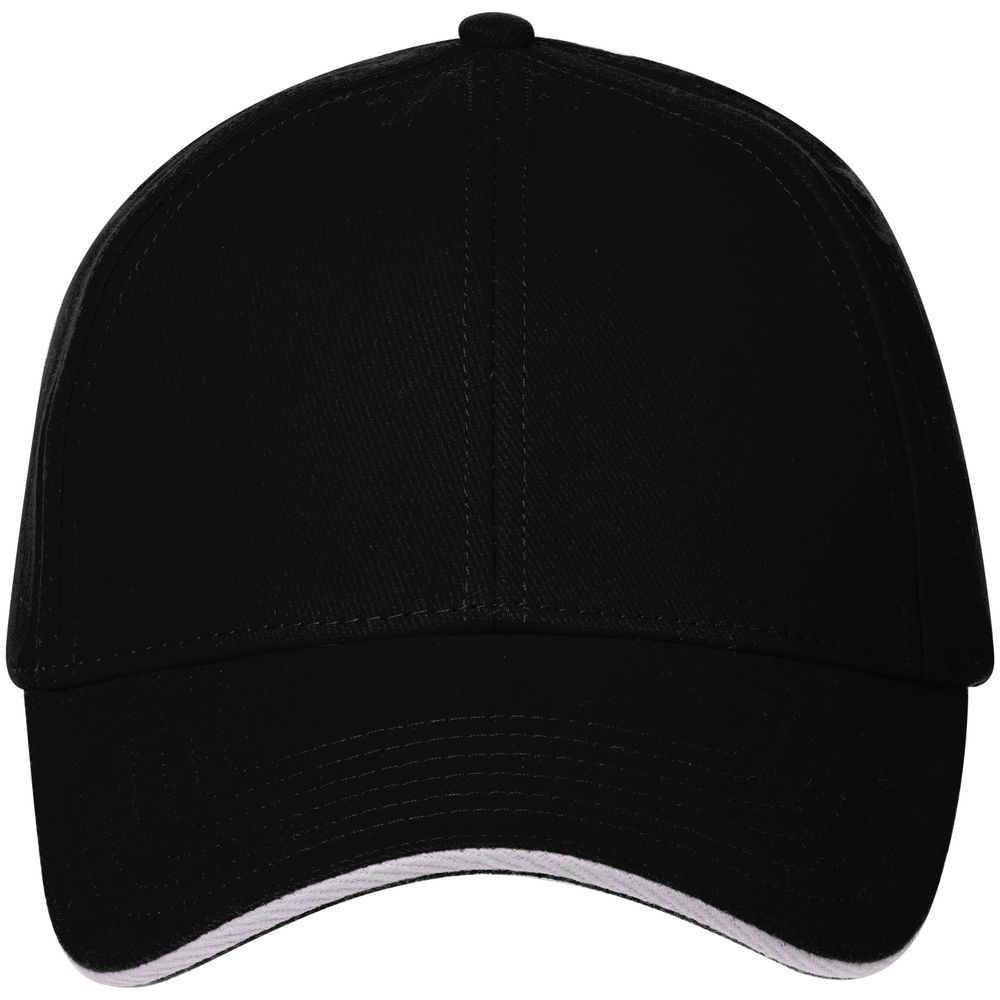 Бейсболка Spiker, черная с белым-2