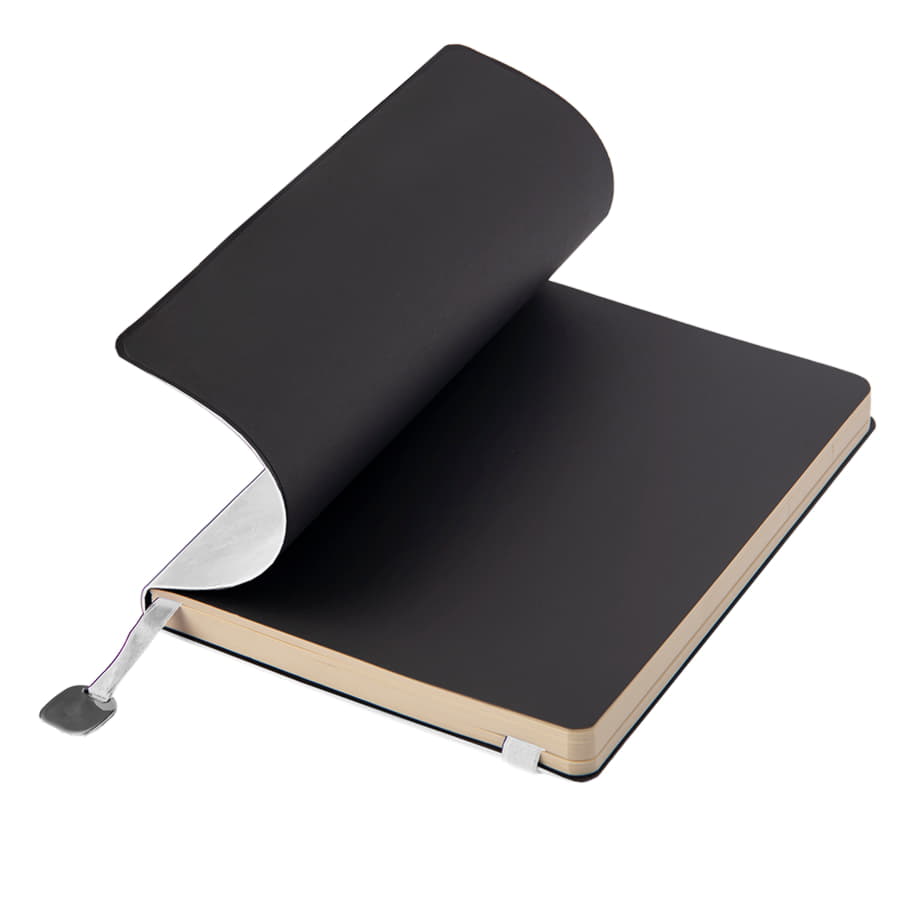 Ежедневник недатированный Boomer, А5,  белый, кремовый блок в линейку, без обреза, белый-3