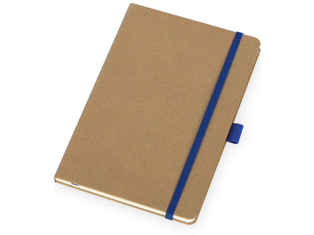 Блокнот Sevilia Hard, твердая обложка из крафта A5, 80 листов, крафтовый/синий-0