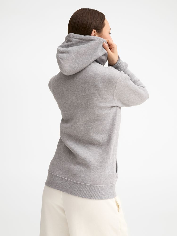Толстовка женская на молнии с капюшоном Seven Women, серый меланж-3